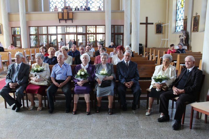 Jubiláló házaspárok ünnepsége