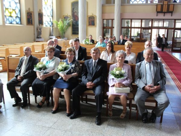 Jubiláló házaspárok ünnepsége