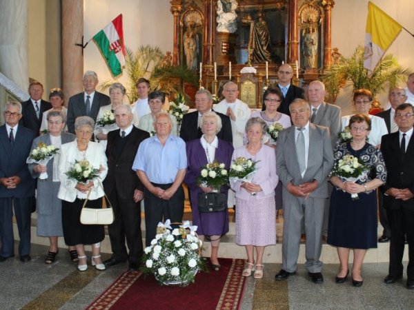 Jubiláló házaspárok ünnepsége