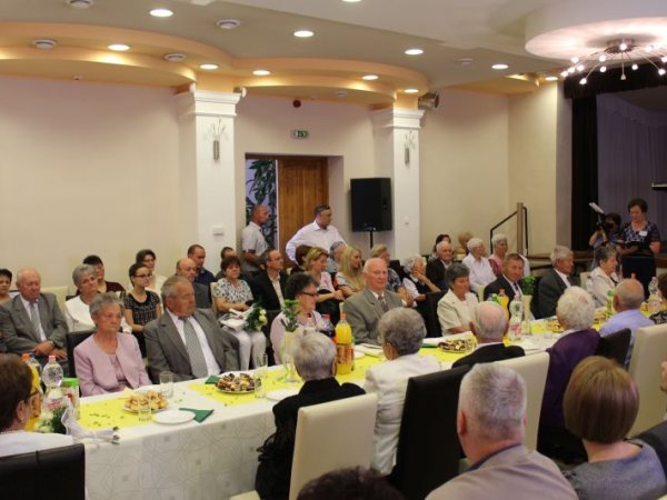Jubiláló házaspárok ünnepsége