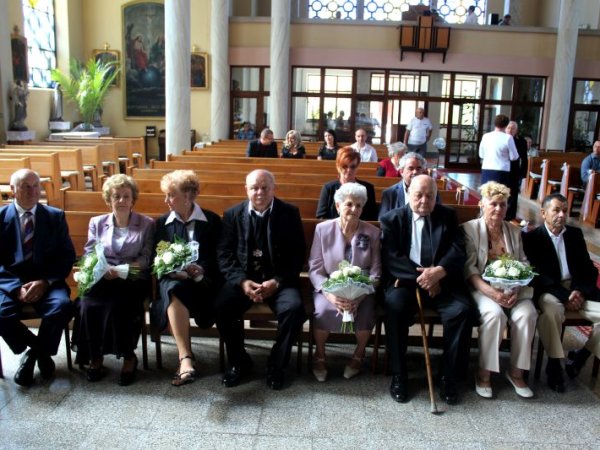 50-60 évvel ezelőtt házasságot kötött párok ünnepsége
