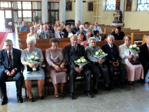 50-60 évvel ezelőtt házasságot kötött párok ünnepsége