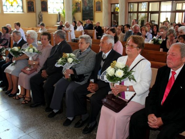 50-60 évvel ezelőtt házasságot kötött párok ünnepsége