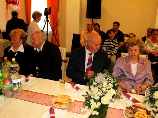 50-60 évvel ezelőtt házasságot kötött párok ünnepsége