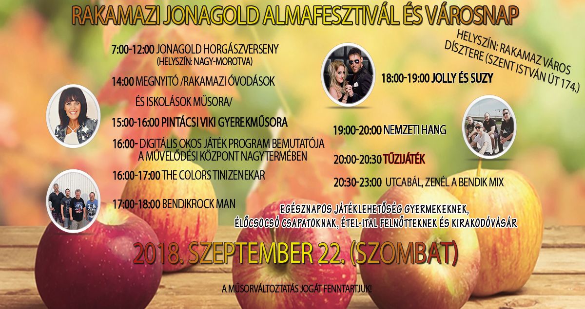 Rakamazi Jonagold Almafesztivál és városnap